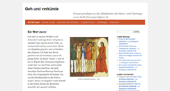 Desktop Screenshot of kath-frauenpredigten.de