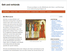Tablet Screenshot of kath-frauenpredigten.de
